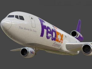 Fedex 833 - Animado e Rigged Modelo 3D
