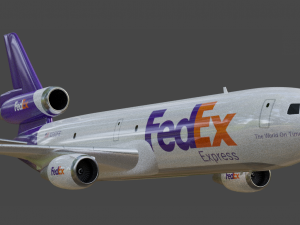 Fedex 833 - Animated and Rigged 3D 모델