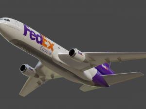 Fedex 833 - Animated and Rigged 3D 모델