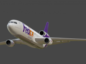 Fedex 833 - Animated and Rigged 3D 모델