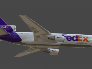 Fedex 833 - Animated and Rigged 3D 모델