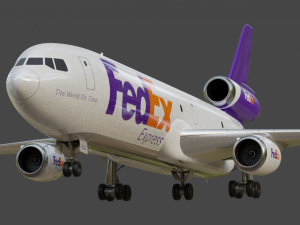 Fedex 833 - Animated and Rigged 3D 모델