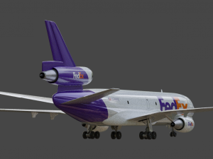 Fedex 833 - Animated and Rigged 3D 모델