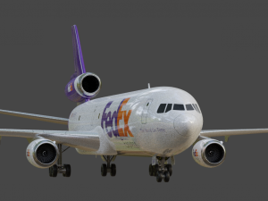 Fedex 833 - Animated and Rigged 3D 모델
