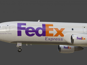 Fedex 833 - Animated and Rigged 3D 모델
