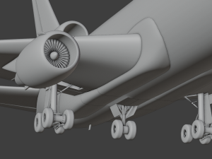 Fedex 833 - Animated and Rigged 3D 모델