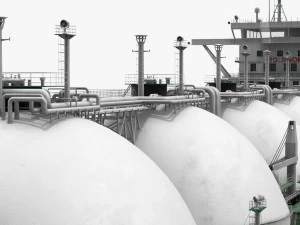 GAS CARRIER SHIP 3D Model