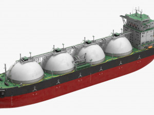 GAS CARRIER SHIP 3D Model