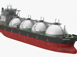 GAS CARRIER SHIP Model 3D