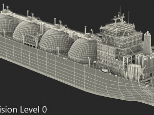 GAS CARRIER SHIP 3D Model