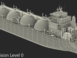 GAS CARRIER SHIP 3D Model