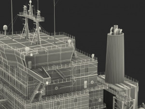 GAS CARRIER SHIP 3D Model