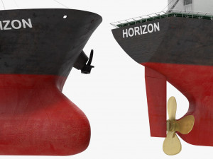GAS CARRIER SHIP 3D Model