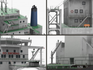 GAS CARRIER SHIP 3D Model