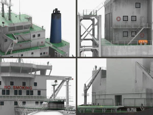GAS CARRIER SHIP 3D Model