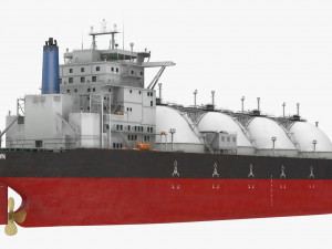 GAS CARRIER SHIP 3D Model