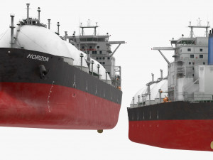 GAS CARRIER SHIP 3D Model
