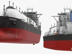 GAS CARRIER SHIP 3D Model