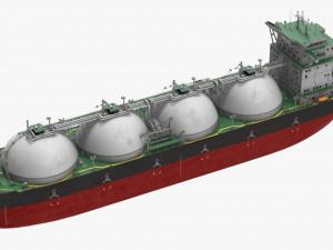 GAS CARRIER SHIP 3D Model