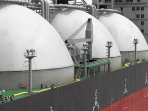GAS CARRIER SHIP 3D Model