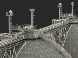 GAS CARRIER SHIP 3D Model