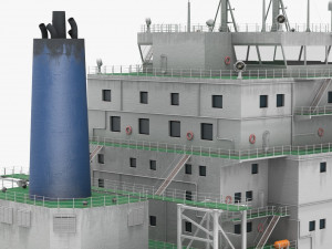 GAS CARRIER SHIP 3D Model