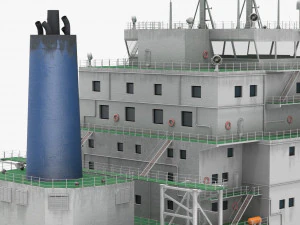 GAS CARRIER SHIP 3D Model