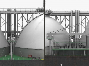 GAS CARRIER SHIP 3D Model