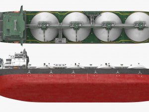 GAS CARRIER SHIP 3D Model
