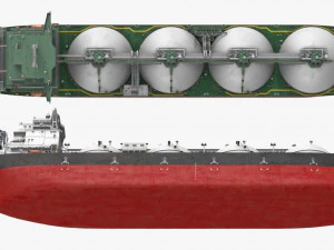 GAS CARRIER SHIP 3D Model
