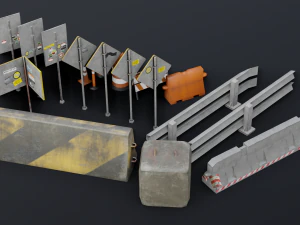 Highway Set Pack 3D Model