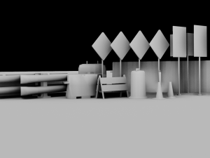 Highway Set Pack 3D मॉडल