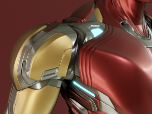 Iron Man Mark 85 Rigged 3D Model