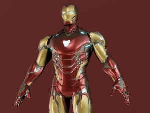 Iron Man Mark 85 Rigged 3D Model