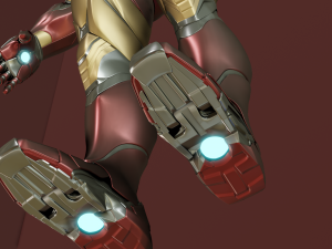 Iron Man Mark 85 Rigged 3D Model
