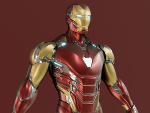 Iron Man Mark 85 Rigged 3D Model