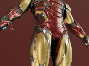 Iron Man Mark 85 Rigged 3D Model