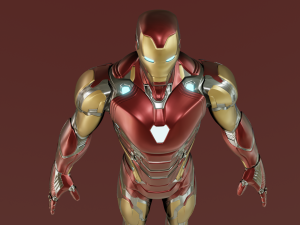 Iron Man Mark 85 Rigged 3D Model