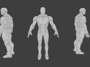 Iron Man Mark 85 Rigged 3D Model