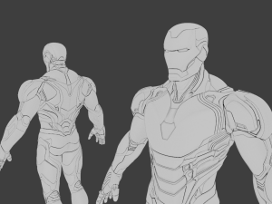 Iron Man Mark 85 Rigged 3D Model