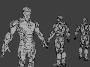 Iron Man Mark 85 Rigged 3D Model