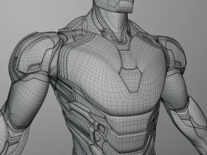 Iron Man Mark 85 Rigged 3D Model