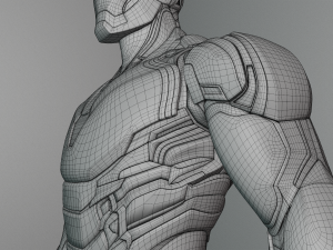 Iron Man Mark 85 Rigged 3D Model