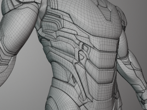 Iron Man Mark 85 Rigged 3D Model
