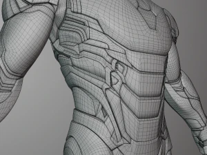 Iron Man Mark 85 Rigged 3D Model
