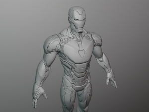 Iron Man Mark 85 Rigged 3D Model
