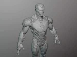 Iron Man Mark 85 Rigged 3D Model