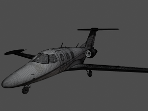 Plane N550 Modelo 3D