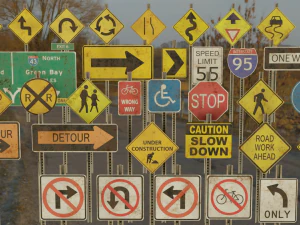 도로 표지판 팩 3D 모델