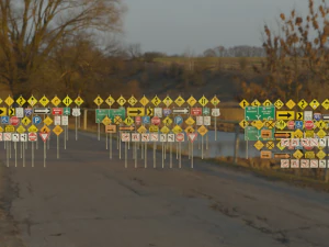 도로 표지판 팩 3D 모델